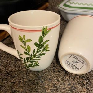 SOLD 2 Ballard Designs Southern Living coffee mugs